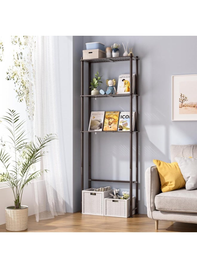 Toilet Storage Shelf, Multi-Purpose 3-Tier Metal Bathroom Organizer Rack, Space-Saving Freestanding Storage Unit for Bathroom, Balcony, Living Room - Image 5