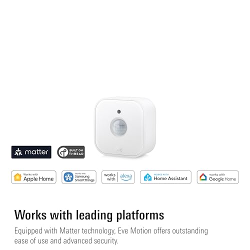 Eve Motion (Matter) 3-Pack – Smart Motion and Light Sensor, IPX3, Automatic Activation of Devices, Future-Proof, Works with Apple Home, Alexa, Google Home, SmartThings, requires Thread Border Router - Image 2