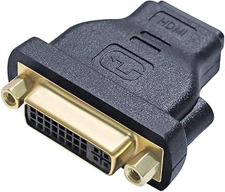 DTech DTECH DVI Female to HDMI Female Adapter HDMI to DVI-I Converter Bi-Directional 24+5 Port 4K 1080p Video for Computer  - Image 1