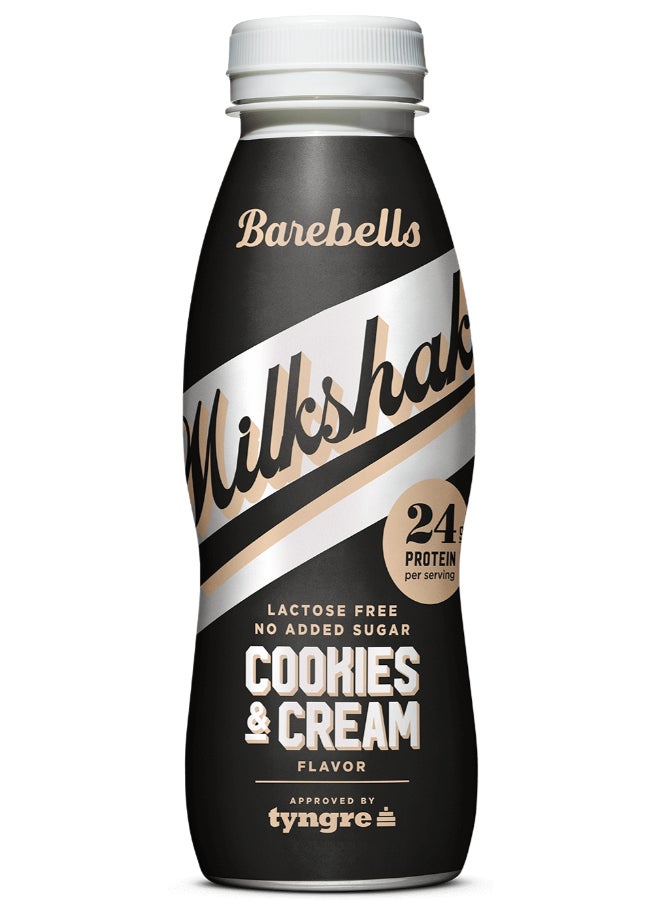 BAREBELLS PROTEIN MILKSHAKE COOKIES & CREAM ( 330 ML x 8 ) - Image 4