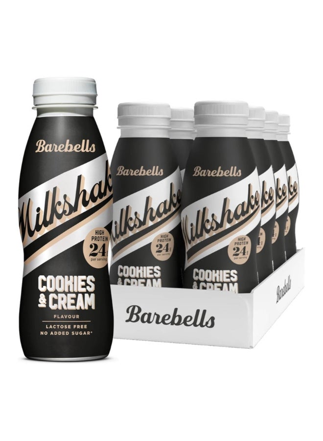 BAREBELLS PROTEIN MILKSHAKE COOKIES & CREAM ( 330 ML x 8 ) - Image 1