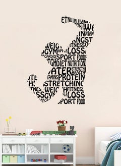 Spoil Your Wall Arnold Iconic Pose with Gym Terms Wall Decal - Wall Arts Home Décor - Wall Sticker, 60x80 cm by Spoil Your Wall  - Image 1