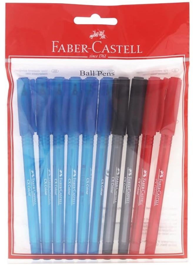 FABER-CASTELL FC Ball Pen CX 0.7 Silk Blister of 10 