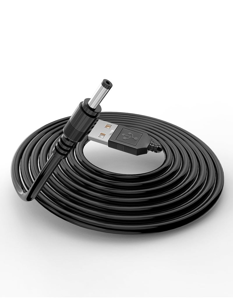 Tonton Electric Toothbrush Charger Cord for Fairywill, Sonic, Initio, Dnsly, Bitvae, Kipozi, Gloridea, DC 5V USB Cable for Hatch Baby Rest, Rest+, Rest Mini, FOREO Luna Series Facial Cleanser (5FT, Black) - Image 2
