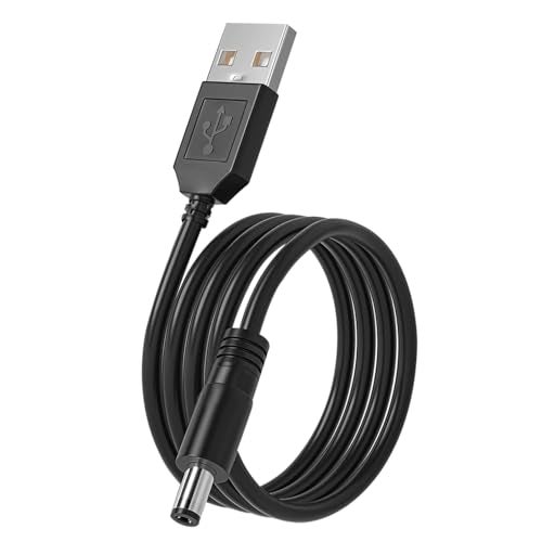 Tonton Electric Toothbrush Charger Cord for Fairywill, Sonic, Initio, Dnsly, Bitvae, Kipozi, Gloridea, DC 5V USB Cable for Hatch Baby Rest, Rest+, Rest Mini, FOREO Luna Series Facial Cleanser (5FT, Black) - Image 1