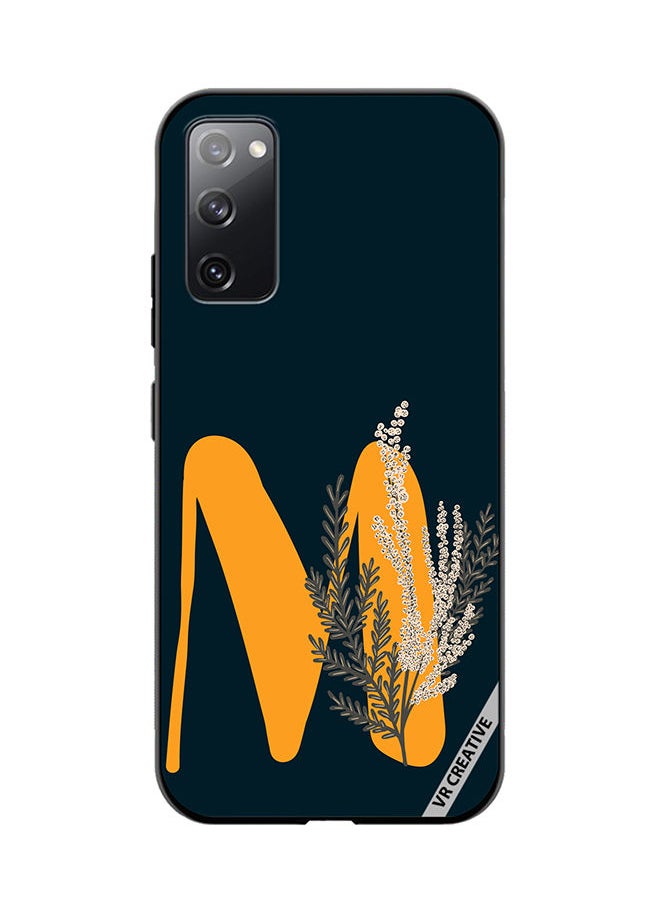 VR CREATIVE - Protective Case Cover For Samsung Galaxy S20 FE 5G Alphabet M(113) Design Multicolour - Image 1