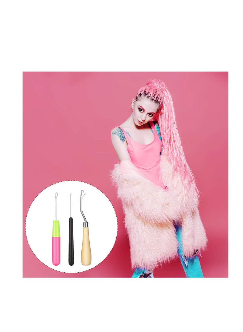 NIBEMINENT Dreadlocks Crochet Hooks Set, Latch Hook Needles, Hook, Locking Hair Extensions Tool for Braid Craft, Dreadlocks, Gift to Friends, Lovers or Families - Image 5