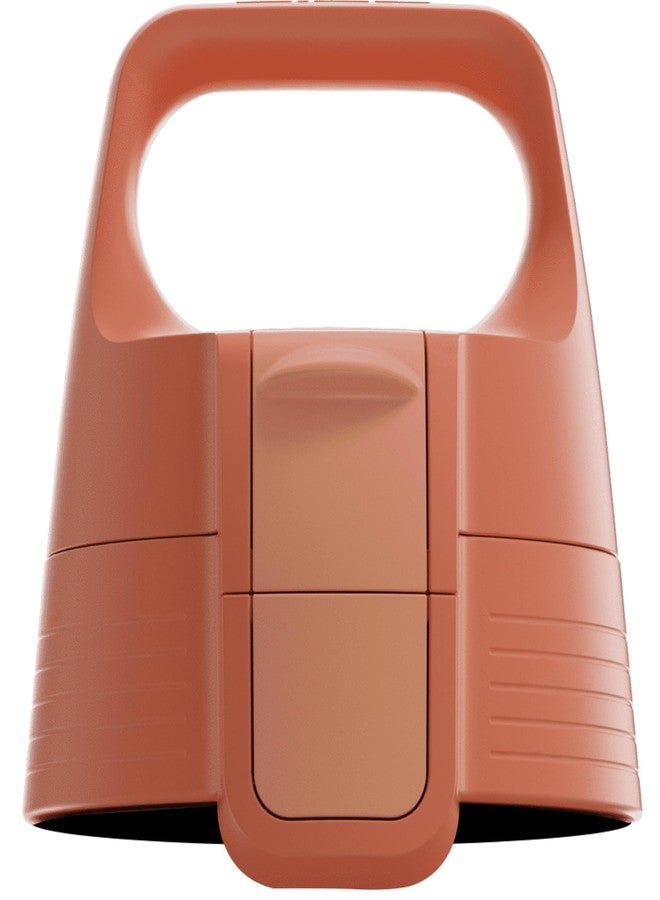 سيج زجاجة شرب سيج دبليو إم بي ون توب تو ون إيكو ريد كلوورد (مقاس واحد)، قطعة غيار بديلة، غطاء إغلاق مانع للتسرب وسهل الاستخدام بيد واحدة - Image 1