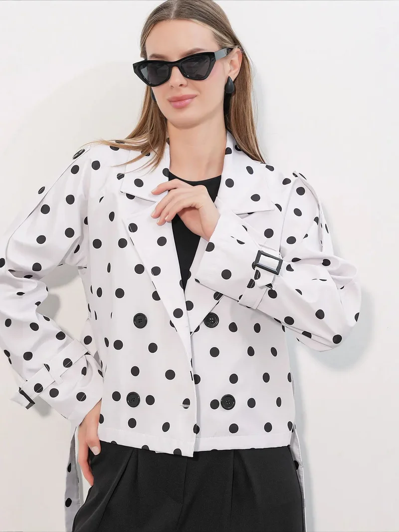 Big Dart Multicolor BDART Short Belted Trench Coat for Women | Best Price UAE