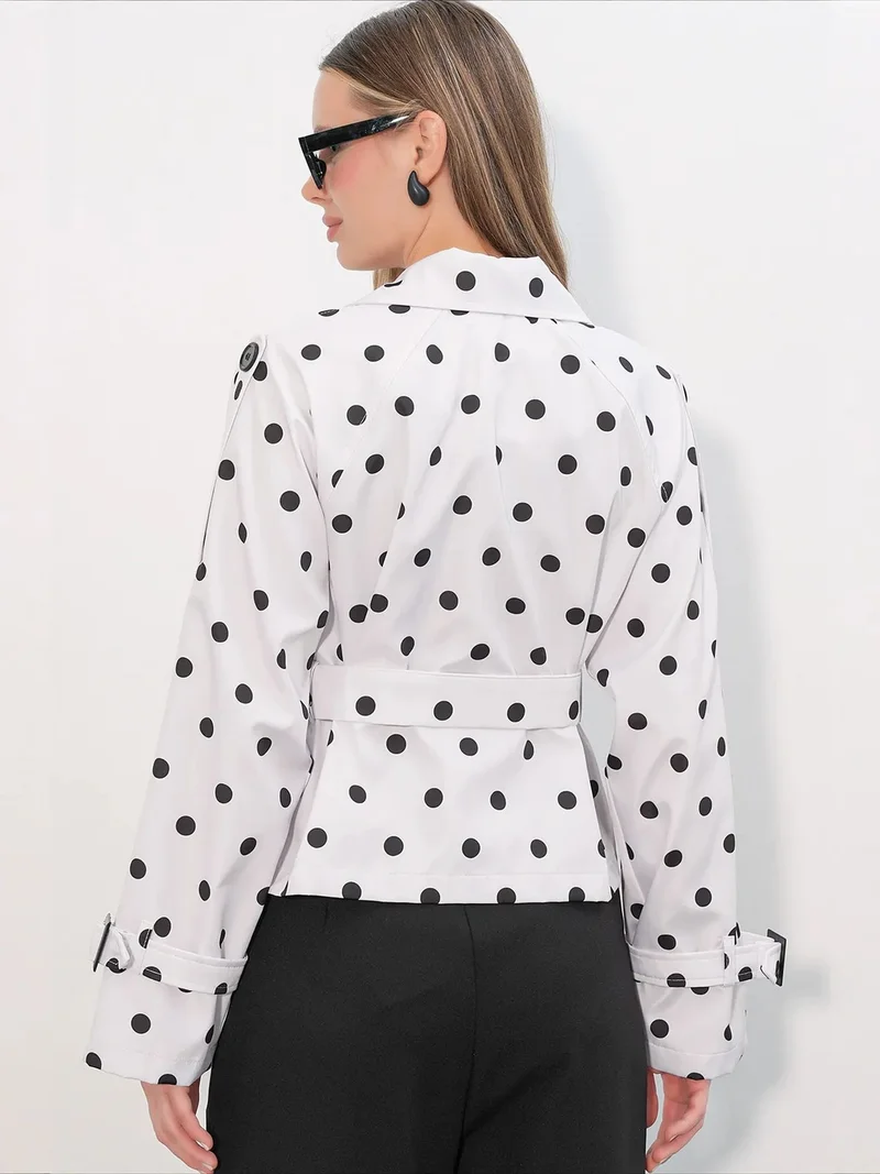 Big Dart Multicolor BDART Short Belted Trench Coat for Women | Best Price UAE