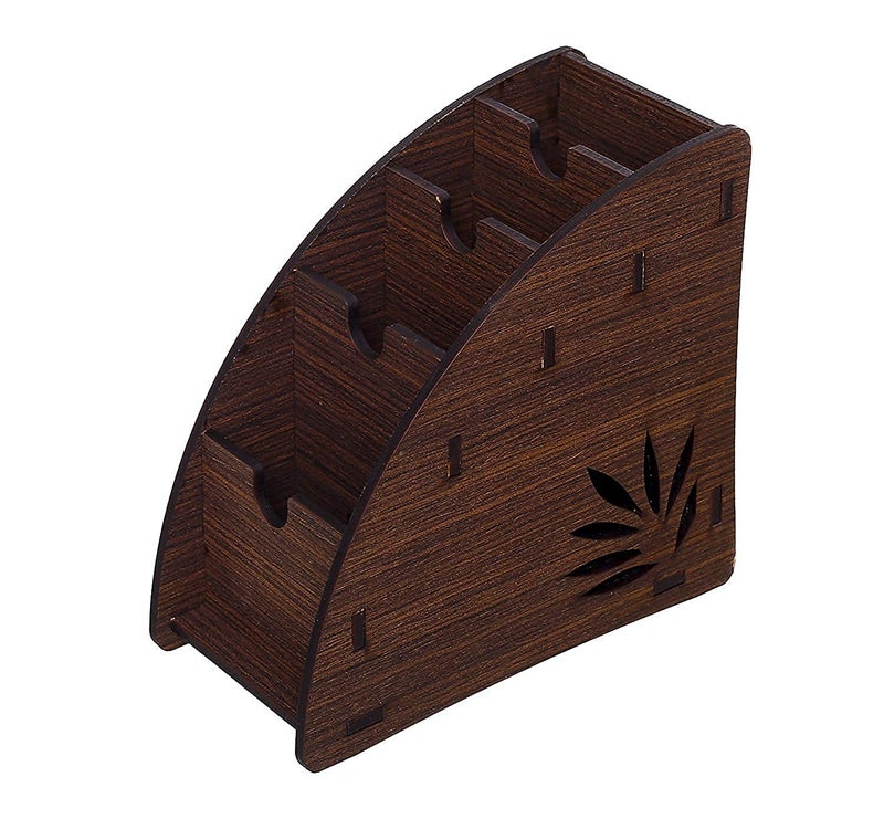 Wooden Remote Control Holder - Brown - Image 1