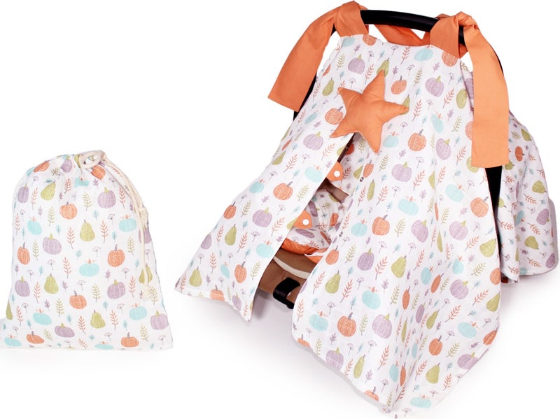 Atölye Eda Muslin Stroller Cover Cushion Pouch 3 Pieces - Image 1