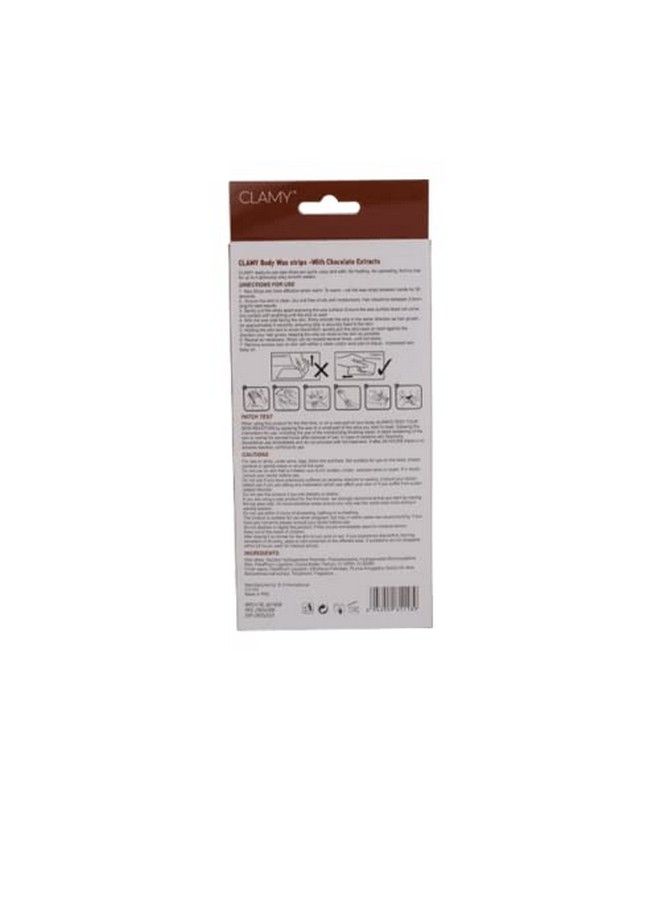 Clamy Full Body Wax Strips With Chocolate Extract Instant Removal Silky Smoothness Upto 4 Weeks (20 Strips + 2 Finish Wipes) Choco - Image 4