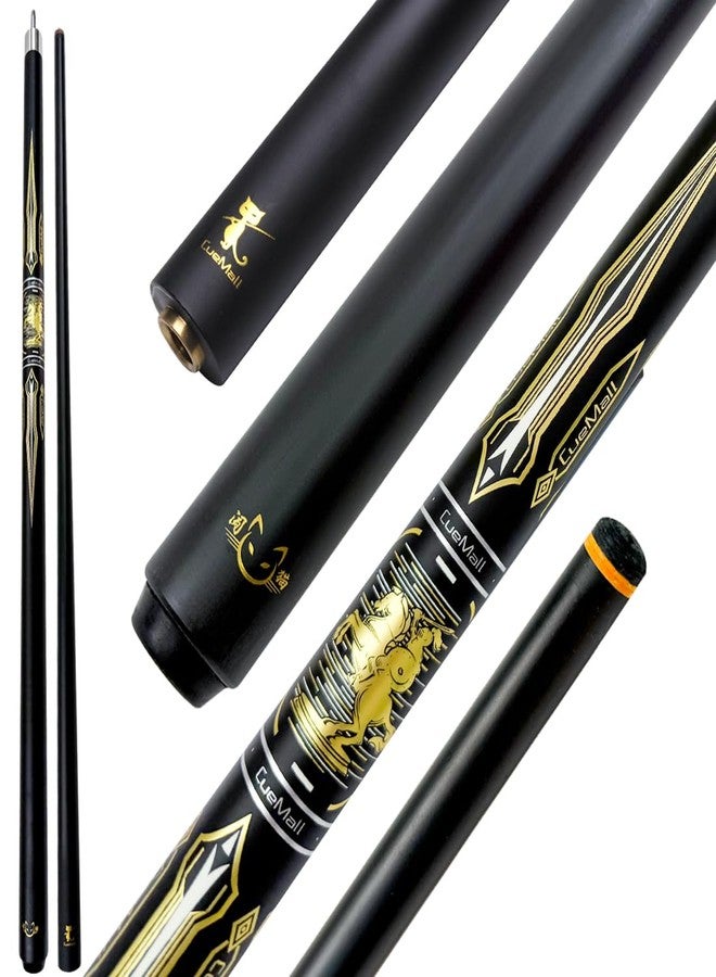 YEUEK CueMall 58" 2-Piece Billiard Pool Cue Sticks,12.5mm Fiberglass Graphite Composite Billiard Cue Sticks,19oz Pool Sticks Tacos de billar for Adults Men/Women, House or Commercial/Bar Use - Image 1