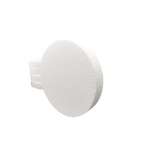 FFchuanhe 6 Inch 10-Pack Foam Circles for Crafts (1" Thick), Polystyrene Round Foam Disc for DIY Projects, Cakes and Decorations, Sculpture, Modeling, Arts and Crafts Supplies.(White) - Image 3