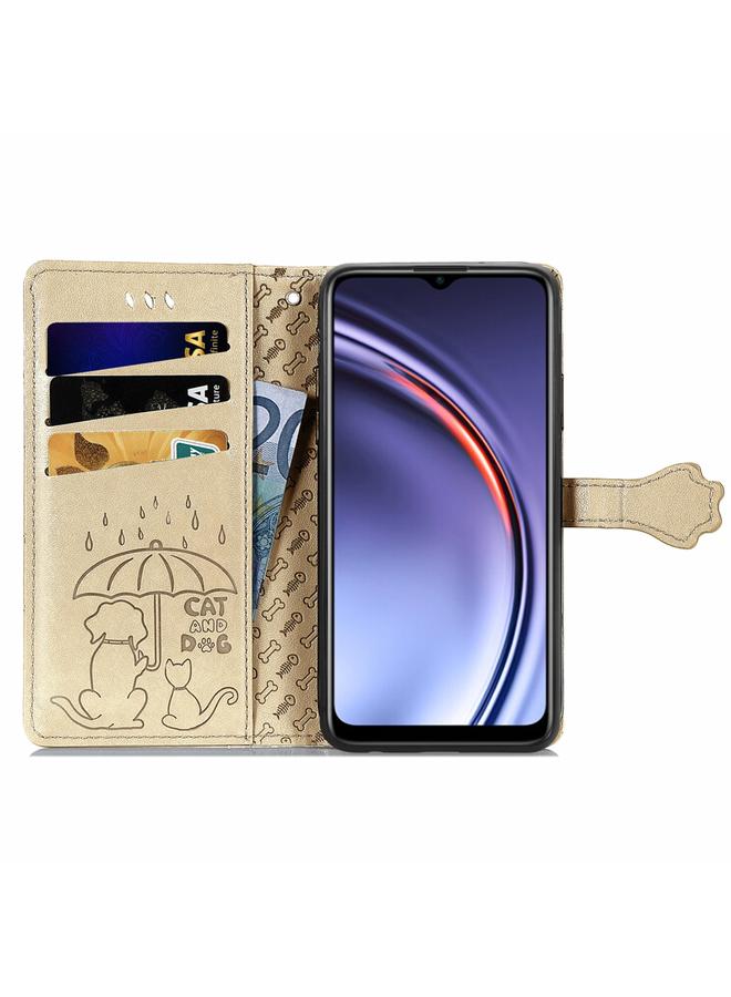 Zaboon Case For Huawei Maimang 10 SE Lovely Cat and Dog Embossing Pattern Horizontal Flip Leather Case , with Holder & Card Slots & Wallet & Cartoon Clasp & Lanyard - Image 3