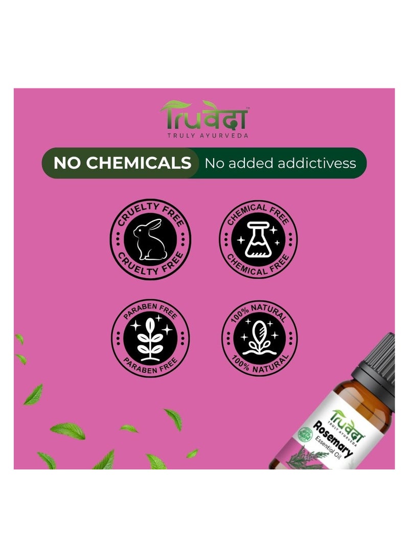 Truveda Rosemary Essential Oil For Hair and Skin 15ml - Image 4