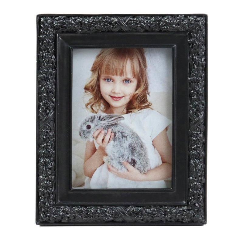 Hymmah 2.5 * 3.5inch Mini Wallet Picture Frame عتيقة إطار الصورة مزخرفة إطار راتنجات مصنوعة يدويًا مع معرض الصور اللوحي والجدار - Image 1
