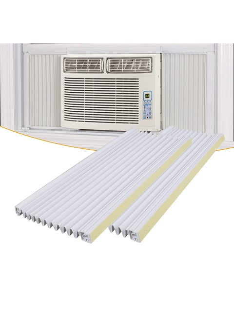 LBG Products Window AC Insulating Side Panel Kit Fits for Window Air Conditioner Units Replacement Screen17 H x 10 W 2 PackWhite