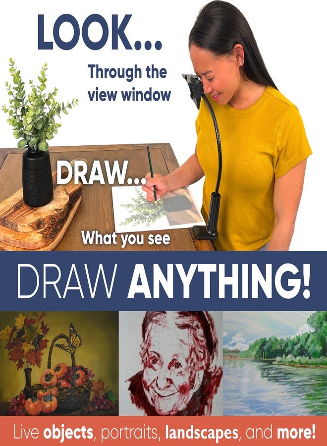 LUCY Mini Drawing Tool with Photo Enlarger & Bag by Draw LUCY | Camera Lucida Photo Enlarging Accessory for Painting | LUCY Drawing Projector for Artists | Artistic Aid - Drawing Tool for Artists - Image 2