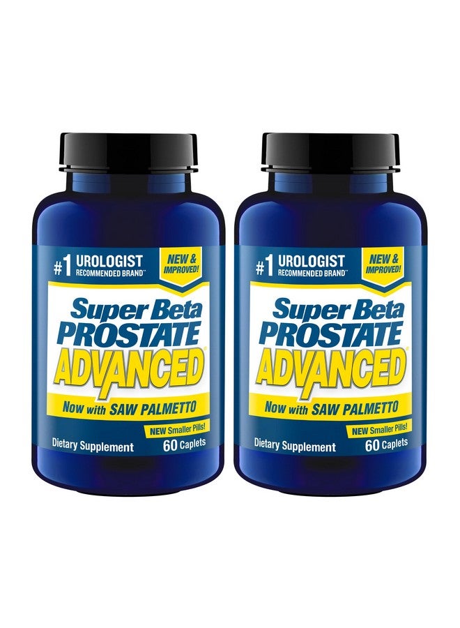 سوبر بيتا بروستيت سوبر بيتا بروستات أدفانسد مع منشار بالميتو - مكملات غذائية لصحة البروستاتا للرجال، دعم المثانة والمسالك البولية مع بيتا سيتوستيرول، ريشي، منشار بالميتو، فيتامين د، أكسيد الزنك، سيلينيوم - ١٢٠ قرصًا - Image 1