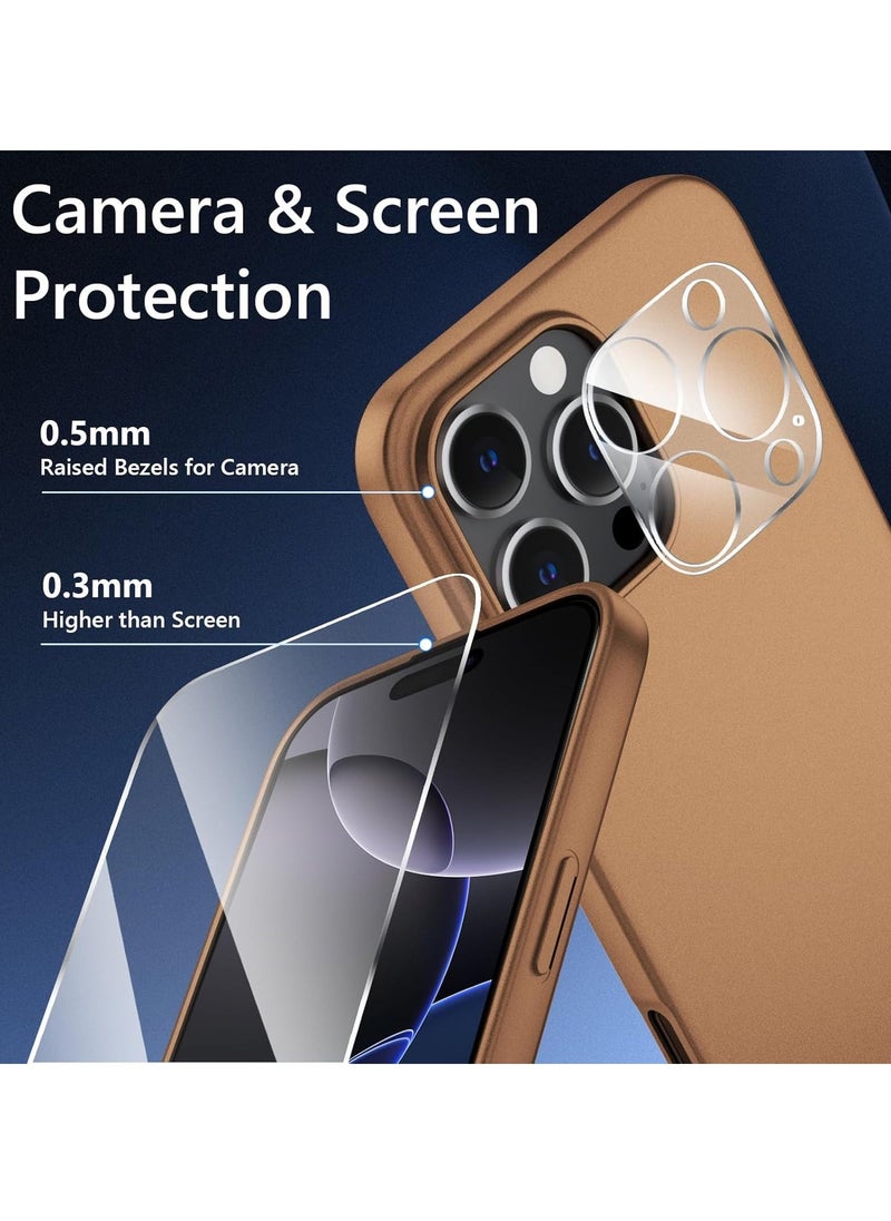Raxoom Ultra-Thin Matte Titanium iPhone 16 Pro Max Case with Camera Lens & Screen Protectors â€“ Shockproof, Anti-Scratch, Lightweight - Image 3