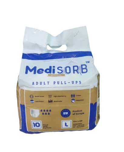 Medisorb Unisex Adult Incontinence- Pack of 10, Large - Image 5