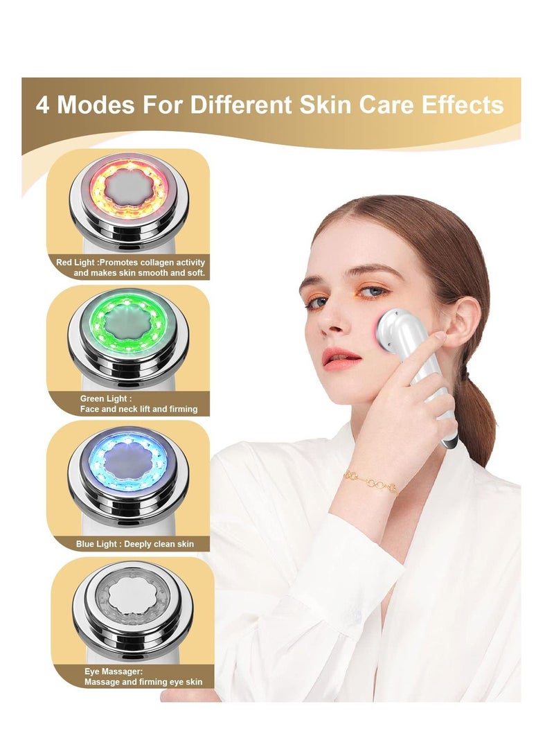 Excefore Facial Massager, Electric Face Skin Tightening Machine 4 in 1 Facial Massager, High Frequency Facial Machine for Women, Girl - Image 2