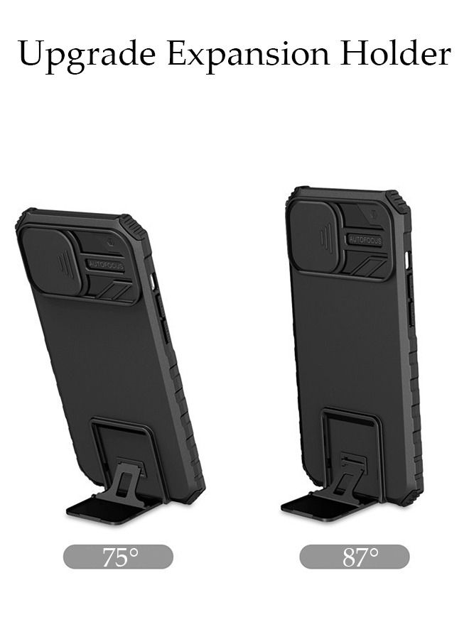 DUNISO iphone14 Pro Max Phone Case 6.7" Full Body Protective Phone Cover Anti-fall Anti-fingerprint Phone Case With Phone Holder and Camera Protector for iphone14 Pro Max  5G Phone Case - Image 2