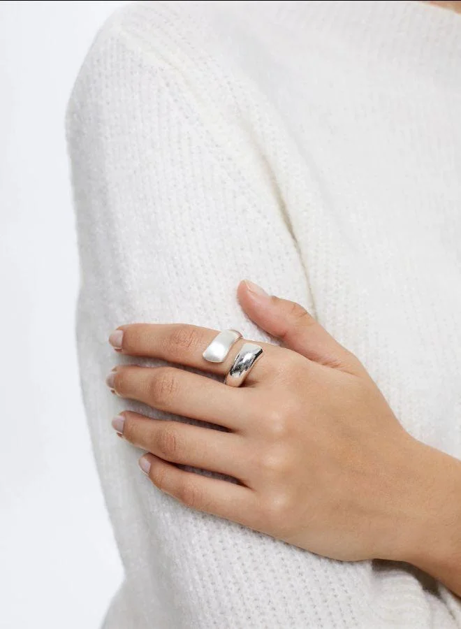 PARFOIS Silver spiral ring