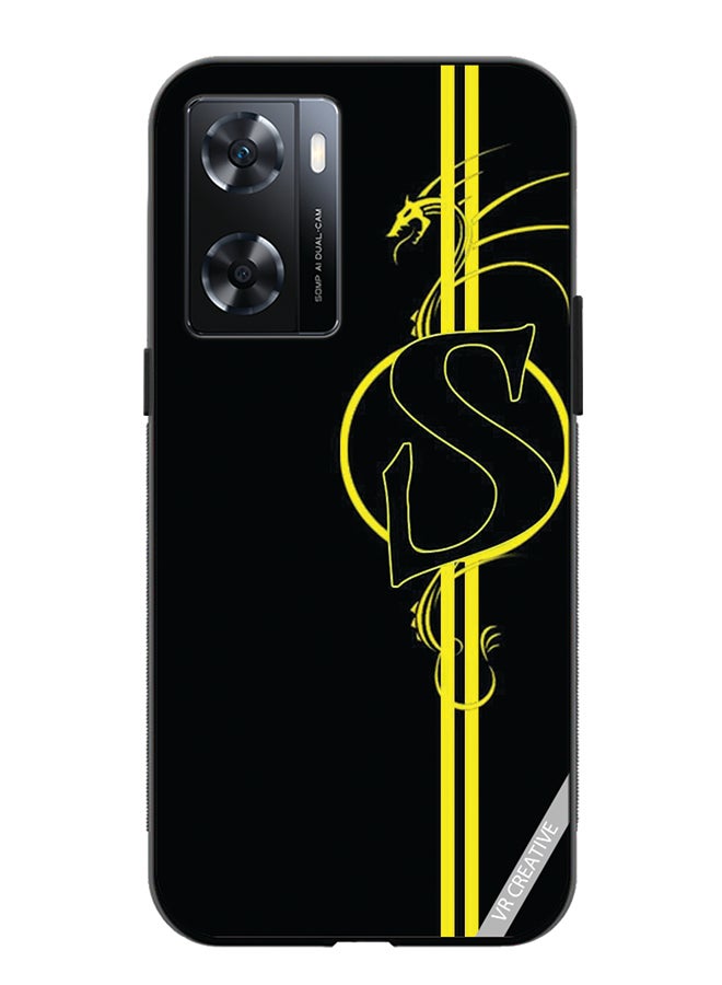 VR CREATIVE Protective Case Cover For Oppo A57/A77s Letter S Design Multicolour - Image 1