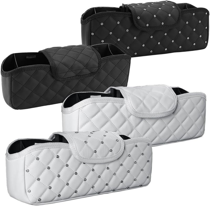 MACHSWON Car Headrest Rear Seat Multifunctional Storage Box - Black - Image 5