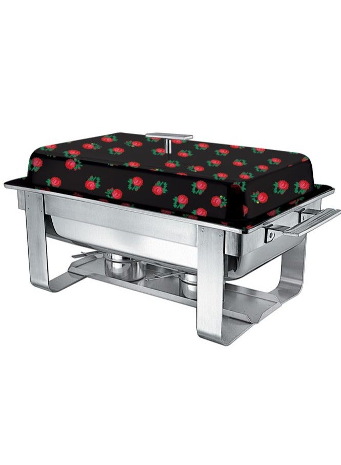 السيف  سخان نورة استيل مستطيل -اسود