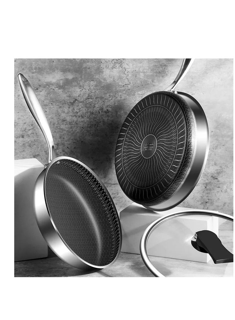 Stainless Steel Frying Pan – Perfect Cooking Experience with Superior Heat Distribution X  - Image 1