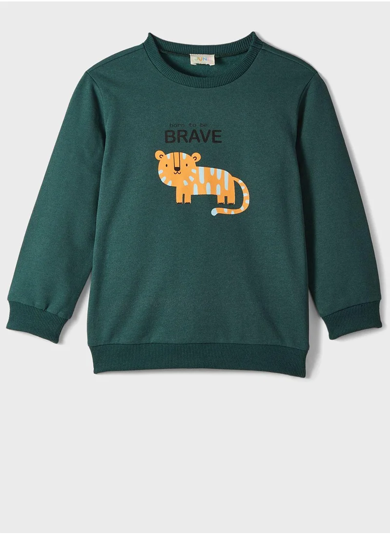 جون Kids Printed Sweatshirt