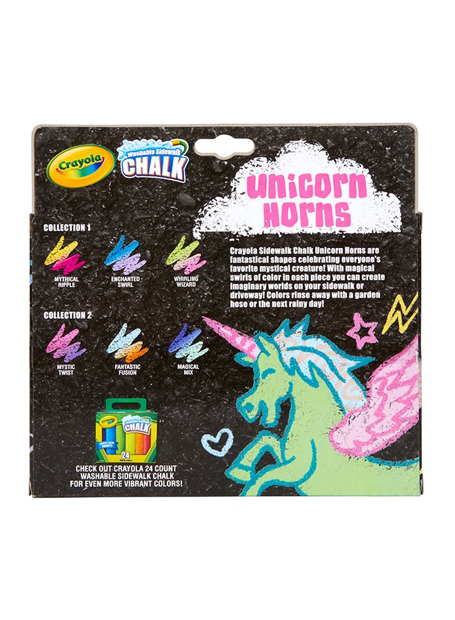 Crayola طباشير الرصيف قوس قزح وحيد القرن، 3 قطعة، لعبة وحيد القرن، أنماط متنوعة - Image 3