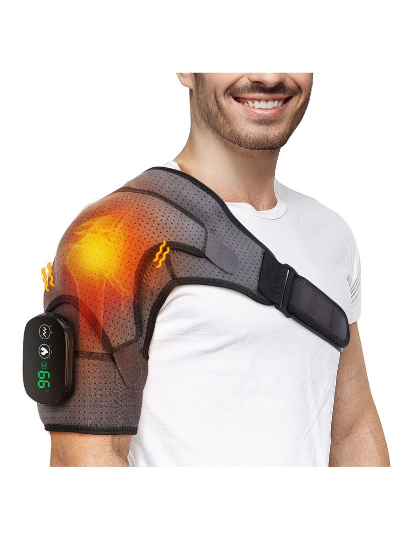 Arabest - Cordless Shoulder Heating Pad, Heated Shoulder Wrap, Shoulder Support with 3 Heat and Vibration Modes - Image 1