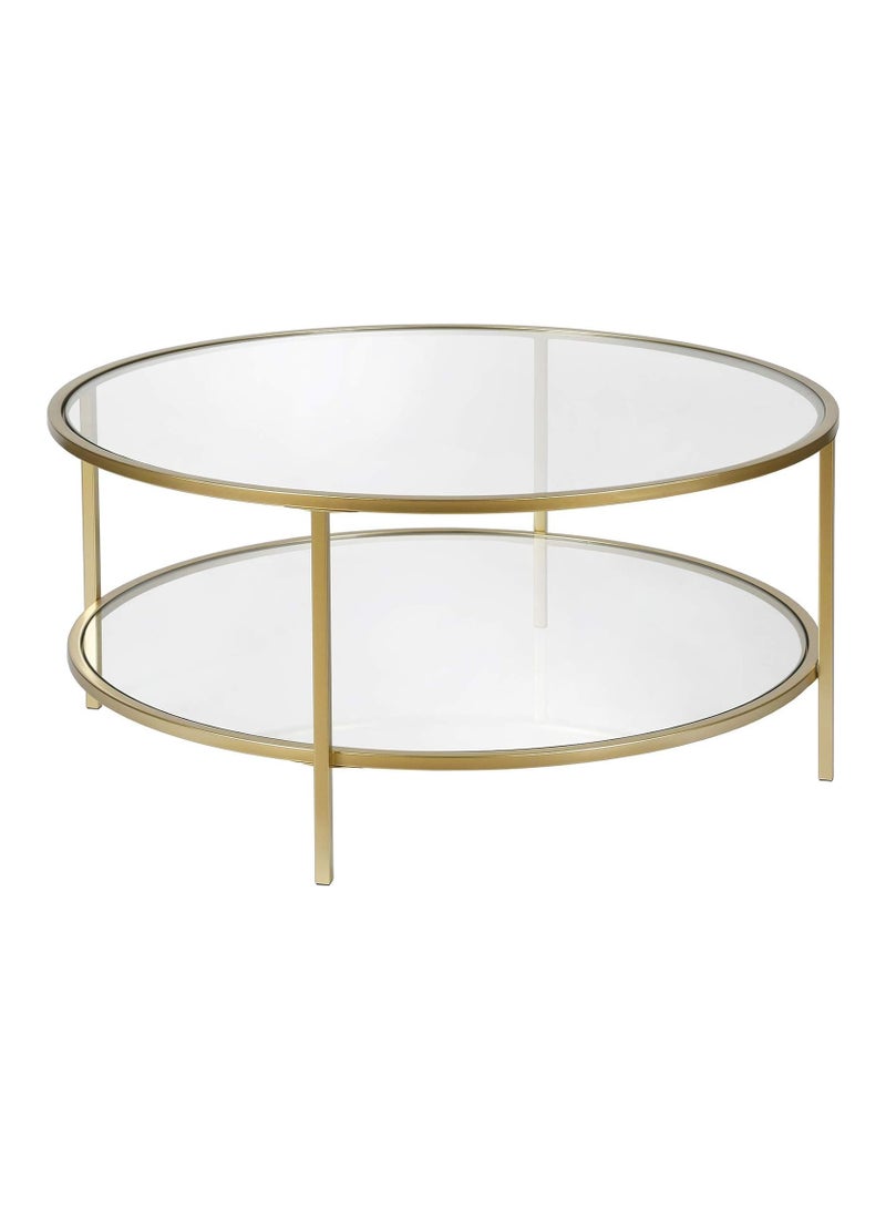 LINGWEI Tempered Glass Coffee Table Round Coffee Table Nested Table Tea Table End Side Table Sofa Table For Living Room Home Office - Image 5