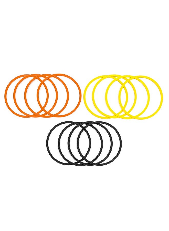 Trademark Innovations Speed & Agility Training Rings - Set of 12-16" Outer Diameter (Yellow/Orange/Black) - pzsku/Z0D4FE9A099AF30CFFC1AZ/45/_/1740982702/766e9800-1cfc-410b-864b-3022a195324d