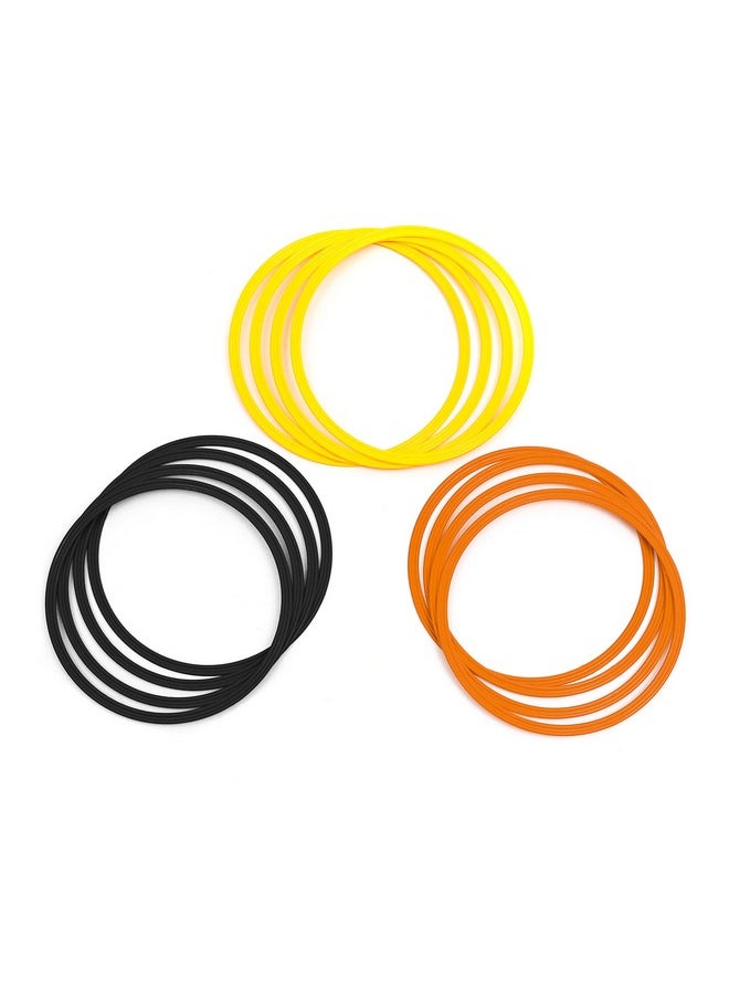 Trademark Innovations Speed & Agility Training Rings - Set of 12-16" Outer Diameter (Yellow/Orange/Black) - pzsku/Z0D4FE9A099AF30CFFC1AZ/45/_/1740982707/b41952ed-a9de-4da5-9308-bfd63a1208fe