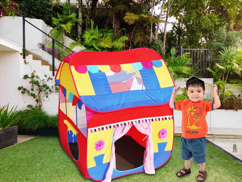 Homecute Foldable Pop Up Hut Type Kids Toys Jumbo Size Play Tent House for Boys and Girls (Big Size Multi) - Image 3