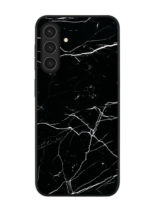 Stylizedd For Samsung Galaxy A26 5G Case,Slim fit Camera Protection, Shockproof Thin Phone cover  - Marble Print Black - Image 1