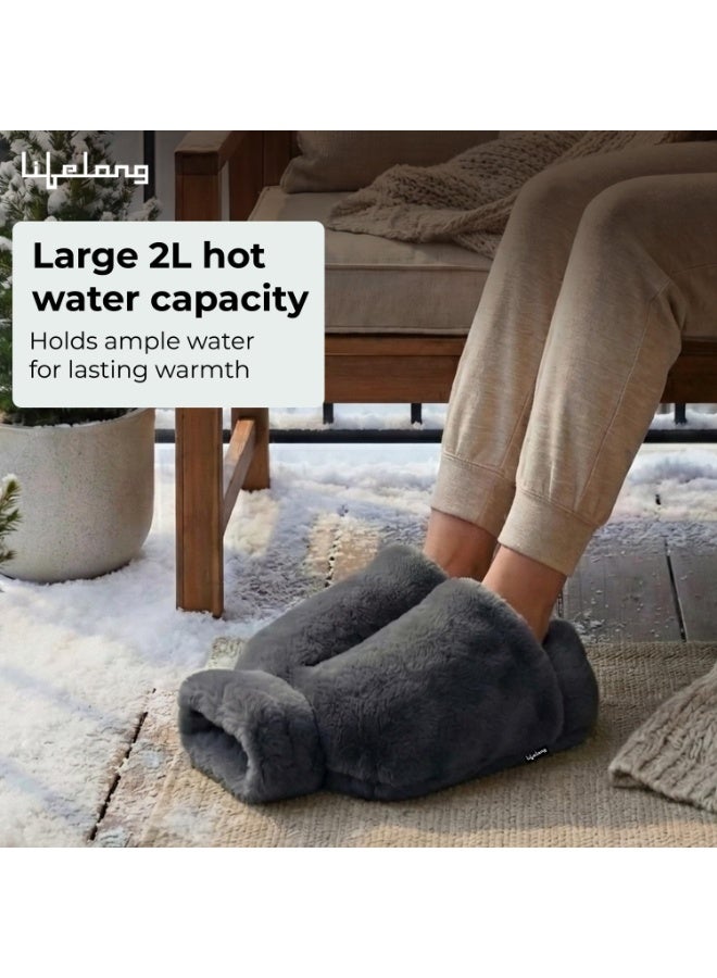 Lifelong Feet Warmer with 2000 ml Hot Water Bottle | Hot Water Bag for Pain Relief & Aching Feet | Also for Period Cramp & Multipurpose Usage | Heated Slippers Pad for Warmth & Comfort (LLEHWB27) - Image 3