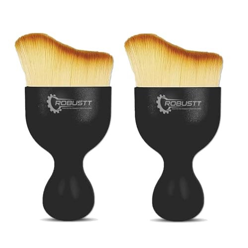 Robustt Car Interior Cleaning Brush - Small (Pack of 2) | AC Vent Brush | Car Interior Cleaner Brush | Scratch Free Car Duster | Multifunctional Car Brush for Cleaning, PC, Laptop, Keyboard - Image 1
