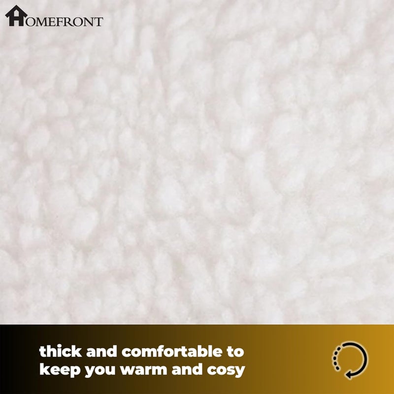 Homefront Electric Blanket Double Size Dual Control Premium Fleece Fully Fitted Heated Mattress Cover, Dual Control - Image 3