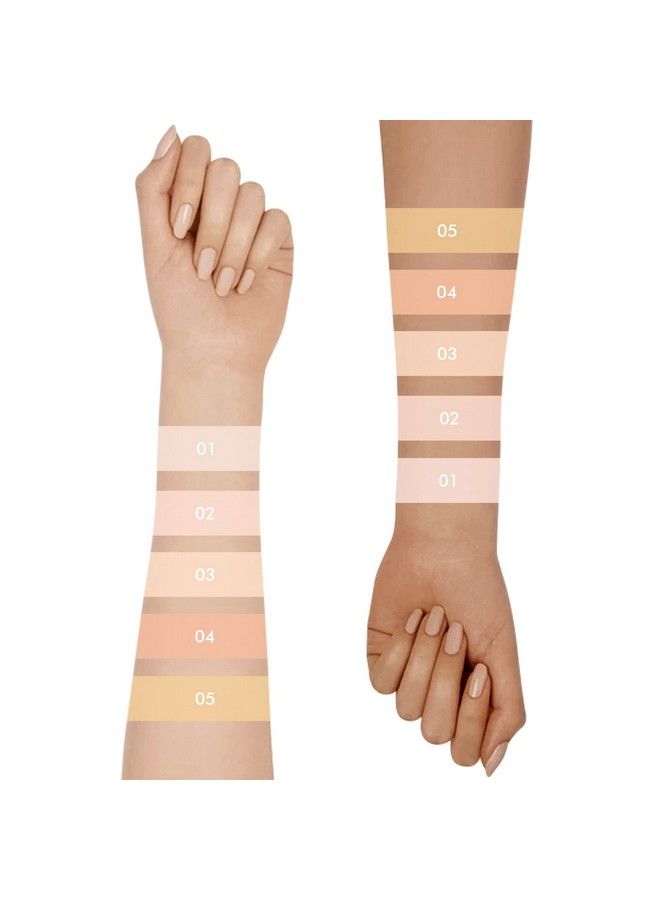 COLORS QUEEN كريم أساس خالي من الزيوت غير قابل للماء ؛ كريم أساس غير لامع شفاف مع واقي شمس خفيف الوزن سائل لمكياج الوجه (عاجي 40 مل) - Image 5