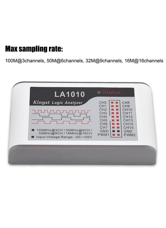 Thoraya LA1010 USB Logic Analyzer 100M Max Sample Rate 16 Channel MCU/ARM/FPGA Debug Tool  - Image 4