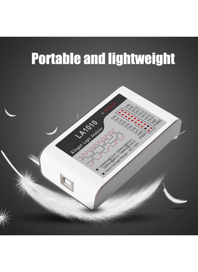 Thoraya LA1010 USB Logic Analyzer 100M Max Sample Rate 16 Channel MCU/ARM/FPGA Debug Tool  - Image 2