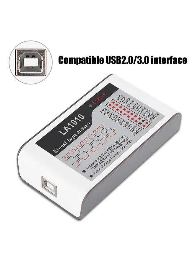 Thoraya LA1010 USB Logic Analyzer 100M Max Sample Rate 16 Channel MCU/ARM/FPGA Debug Tool  - Image 3