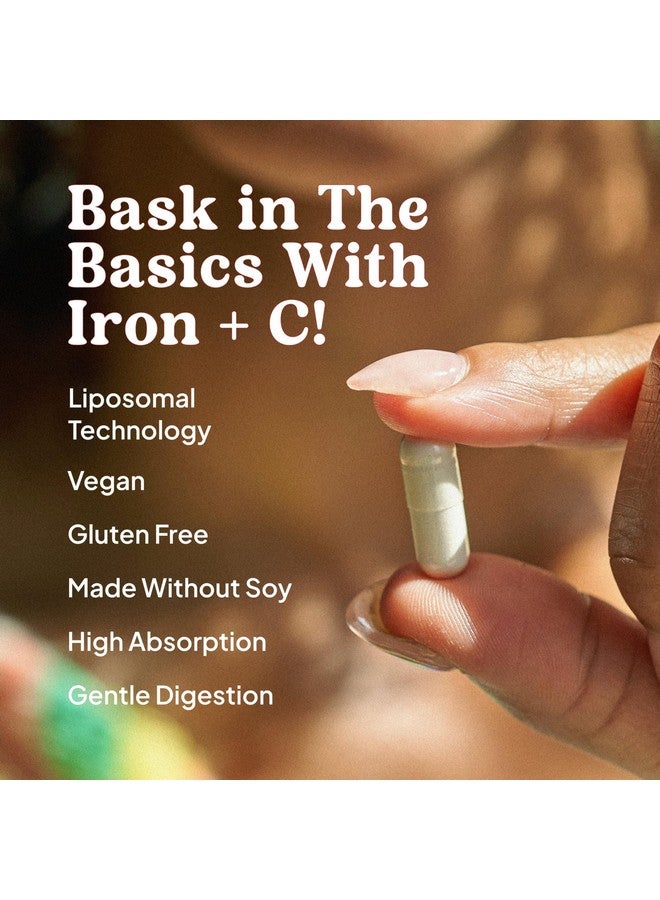 KAL Liposomal Iron Supplement with Liposomal Vitamin C, Iron Supplement for Women and Men, High Absorption, Gentle Iron Pills, Vegan, Gluten Free, 30 Servings, 30 VegCaps - Image 3